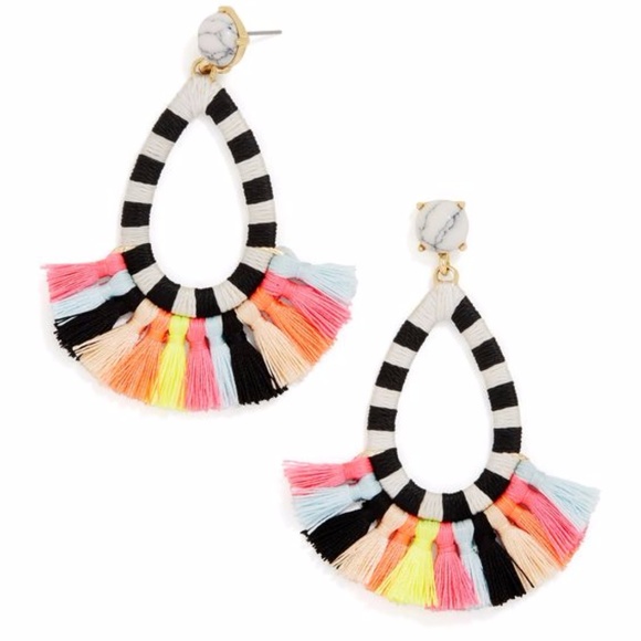 BaubleBar Jewelry - Colorful Fringe Tassel Earings